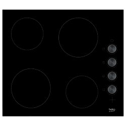 Beko HCC64103 Frameless Electric Ceramic Hob, Black